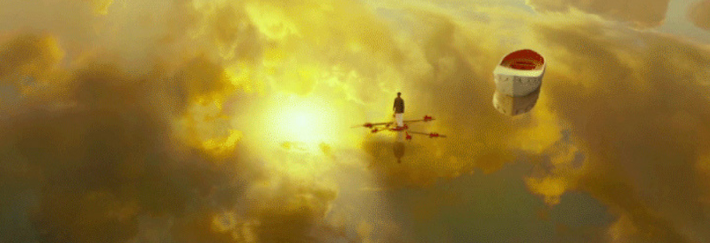 PI floating on water with make shift apparatus