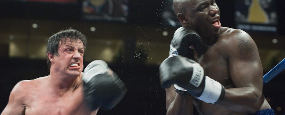 Rocky dishing a punch to Mason Dixon