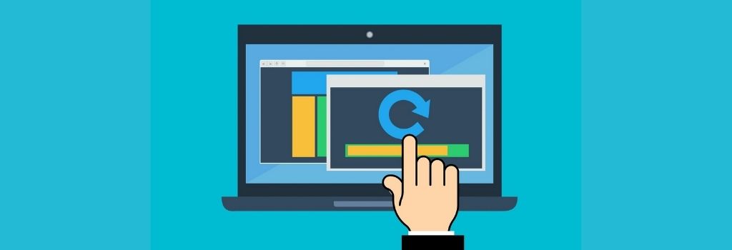 person viewing web browser