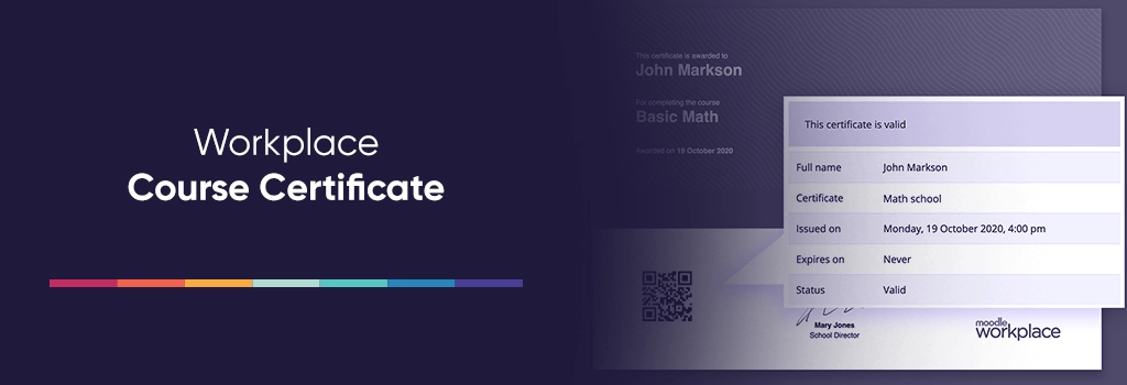 Workplace Course Certificate