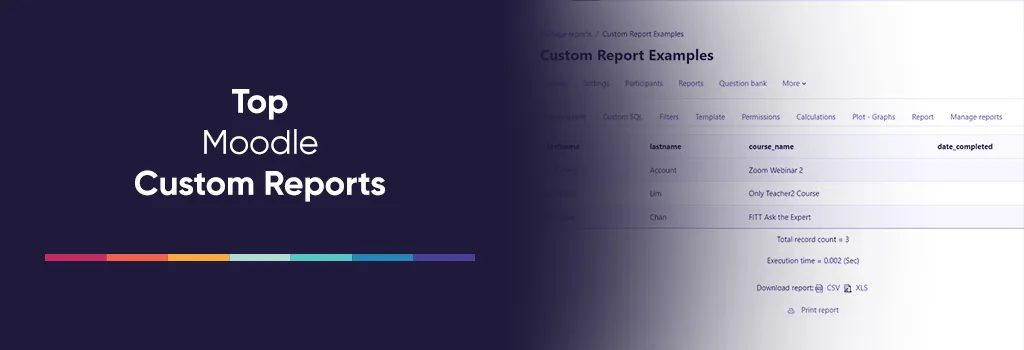 Top Moodle Custom Reports - Moodle Student Engagement Report Examples