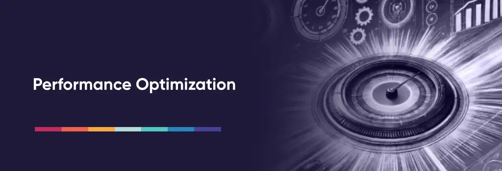 Performance Optimization - Best Practices for Managing Custom Moodle Themes Speed dial surrounded by performance metrics - Best Practices for Managing Custom Moodle Themes