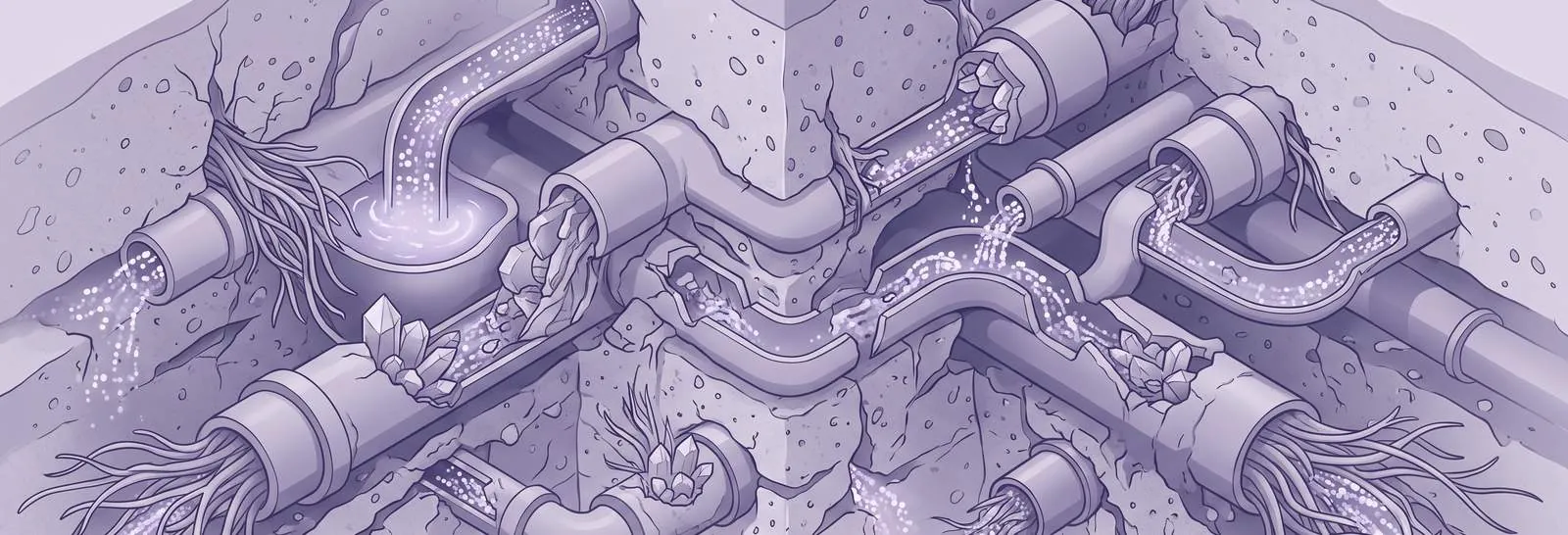 Underground pipes clogged with roots showing task failure root causes - Why Moodle Sends Failed Ad Hoc Task Emails