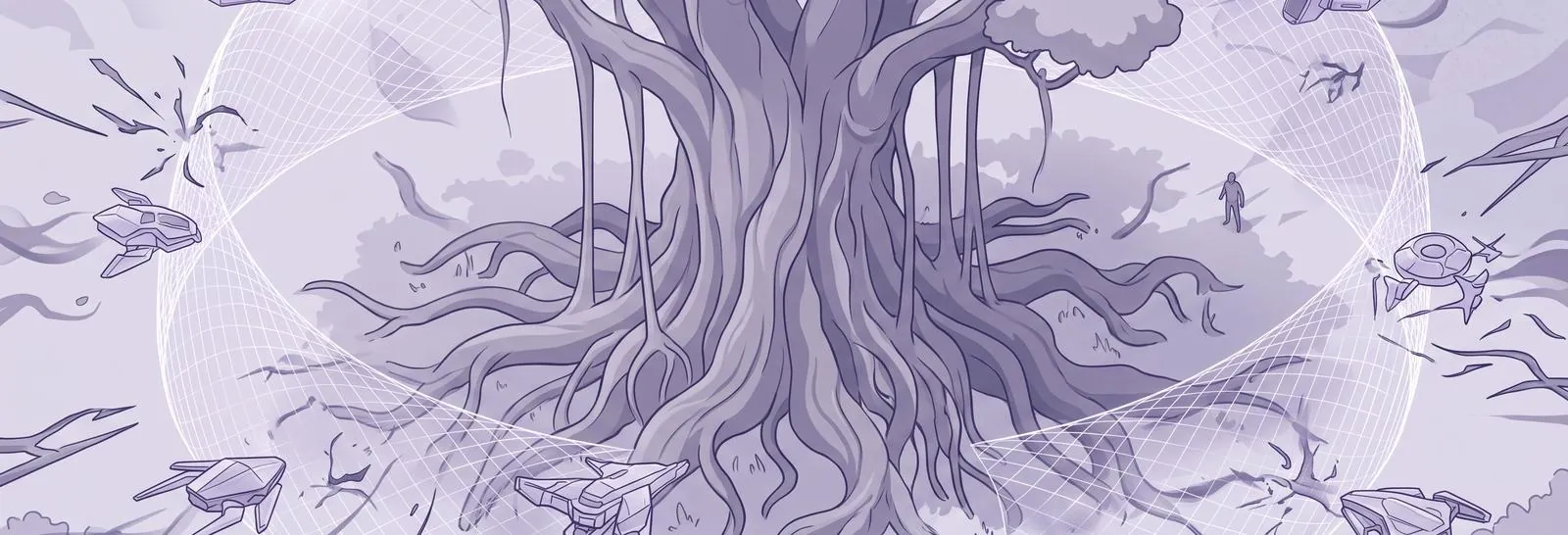 Protective shield around a tree representing server security layers - How to Protect External Moodle Content Effectively