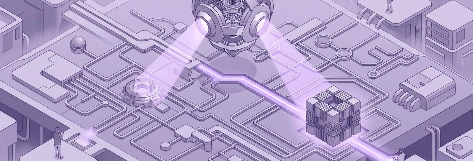 Tech network illuminated by spotlights as experts optimize access strategy - Using Coupons or Access Codes for Moodle Exams