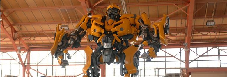 bubble bee replica with crowd