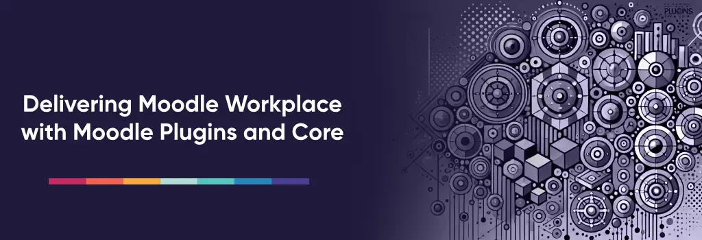 Different circled icons connecting​ - Alternatives to Moodle Workplace