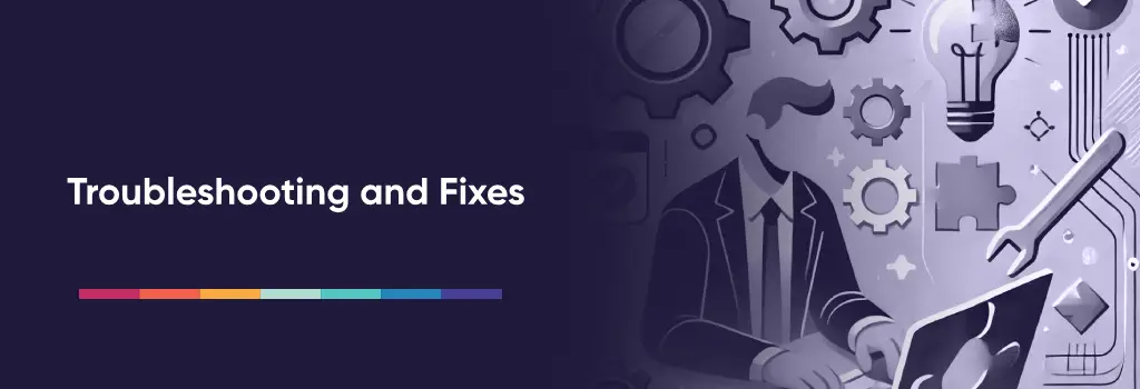 Person with gears and lightbulb solving file issues on laptop - Moodle File Upload Errors: Diagnosis and Fixes