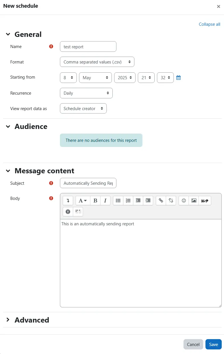 Custom Report - Managing Moodle Upgrades with Iomad Moodle