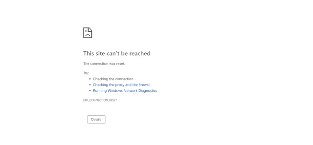 This site can’t be reached – How to Tell When iMIS or Moodle Is Offline.