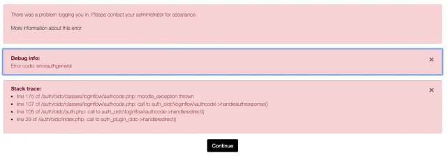There was a problem logging you in– How to Tell When iMIS or Moodle Is Offline.