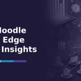 Futuristic data streams connecting icons for people, education, and finance - Integrating Moodle with Raiser's Edge Strategies and Insights