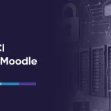 Secure data servers and digital locks representing payment protection - Ensuring PCI Compliance with Moodle