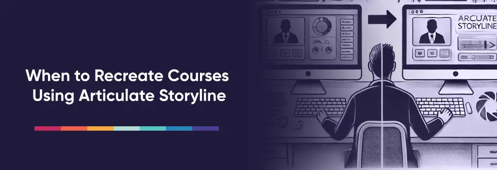 Person upgrading course interface on dual screens – H5P Not Working on Safari MacOs Causes and Fixes