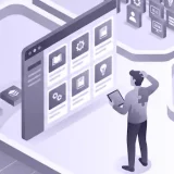User interacting with modular dashboard representing confusion in course access due to tenant misalignment - Why Does Moodle Multi Tenant Catalog Show the Wrong Courses