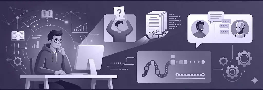 An illustration of a student encountering anomalous discussion, submission, and usage patterns. - How to Detect AI Bots in Moodle