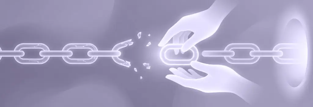 Hands reconnecting a broken chain link - Why Moodle Discussions and Forums Are Not Visible to Some Students.