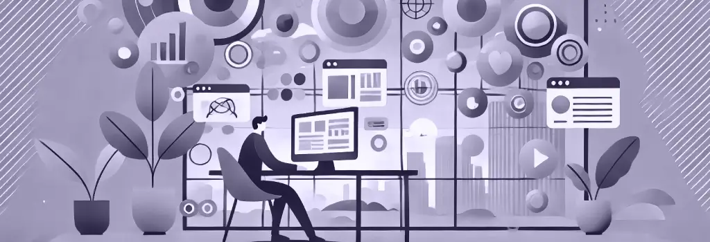 Confused student stands before a gap and empty bubble - Why Moodle Discussions and Forums Are Not Visible to Some Students.
