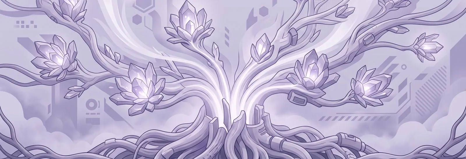 Radiant energy surges through interwoven roots, unfurling crystalline insights that illuminate a Moodle org chart's foundational strength