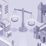 A slightly elevated, wide-angle perspective captures two distinct, sprawling educational (learndash vs moodle)