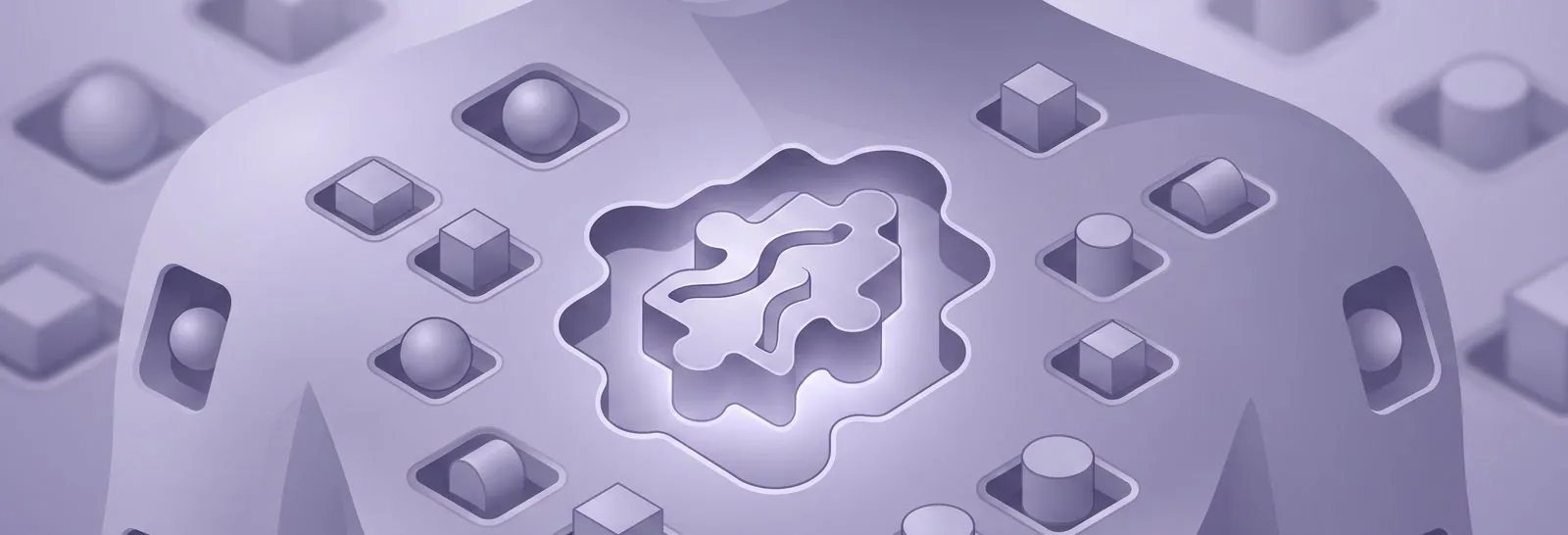 A slightly elevated, mid-range view focuses on a stylized, abstract bust or figure, allowing (unique moodle profile field)