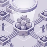 A slightly elevated, mid-range view peers into a section of a vast, orderly digital data (unique moodle profile field)