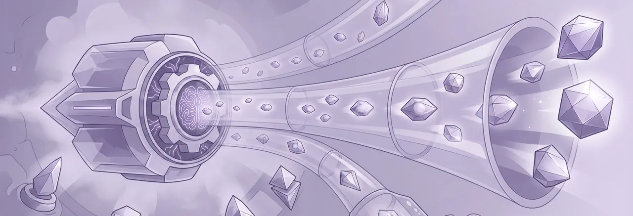 A layered crystalline engine represents the specialist support behind Moodle AI for professional associations