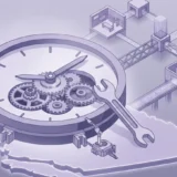 Tools working on a jammed clock with a fixed hour hand above the learning environments affected by the Moodle 5.1 Alberta time change