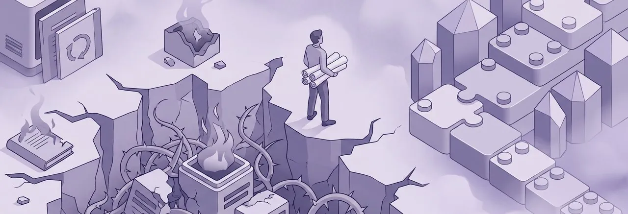 A determined figure carrying course records across a chasm of past failures onto an ascending path, the losses Moodle data retention strategies for edupreneurs are meant to prevent